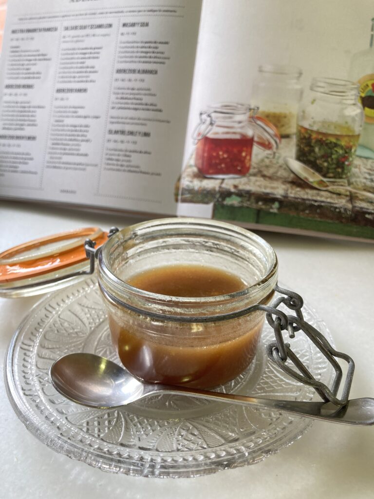 Aderezo de soja y sésamo león